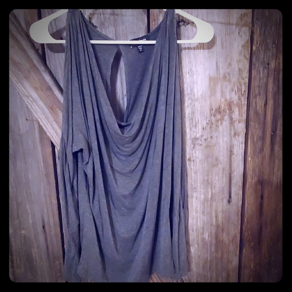 Bebe long sleeve slit arm shirt